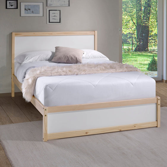 Modern-White-&-Wood-Full-Bed-Beds