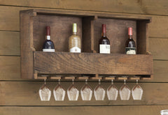 Modesto - Reclaimed Wood Wine Rack - Shelves