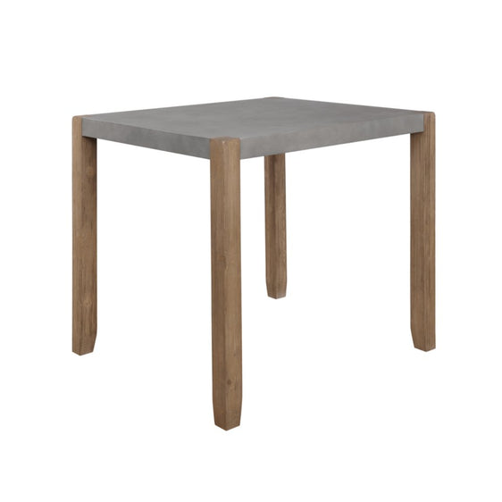Newport 36"H Faux Concrete and Wood Counter Height Dining Table - Dining Tables