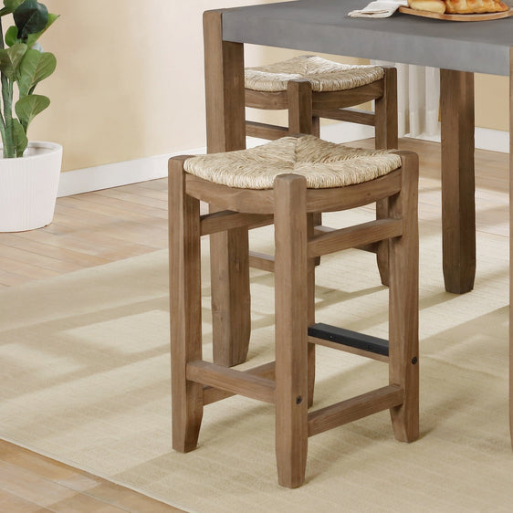 Newport-Wood-Stool-with-Rush-Seat-Counter-Stool