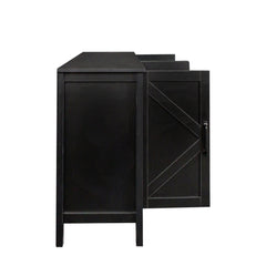 Nook Storage Cabinet with 4 Doors and 4 Open Shelves - Storage Cabinets