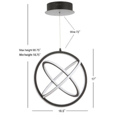 Orbit Adjustable Integrated LED Metal Pendant - Pendant Lights