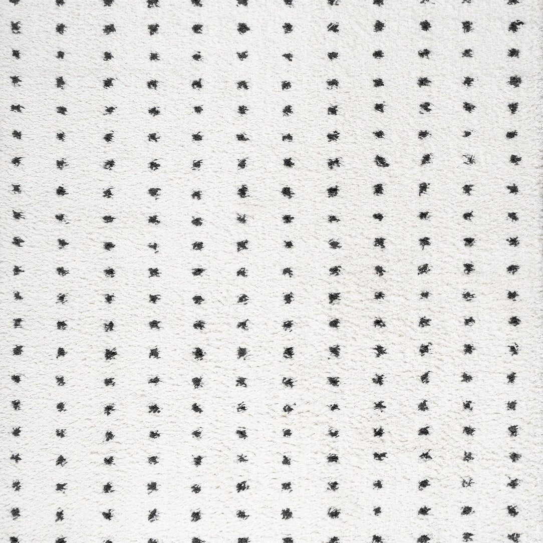 Pele Modern Geometric Dot Shag Area Rug - Rugs