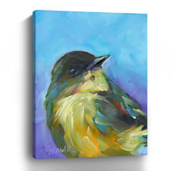 Perched Bird Canvas Giclee - Wall Art