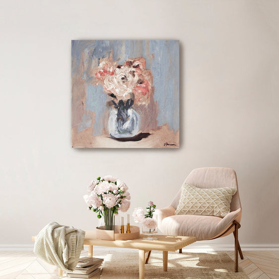 Perfect Peonies V1 Canvas Giclee - Wall Art