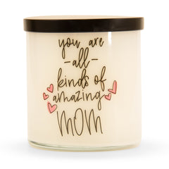 Pier 1 "Mom" Pink Champagne Filled 3-Wick Candle - 3-Wick Candles