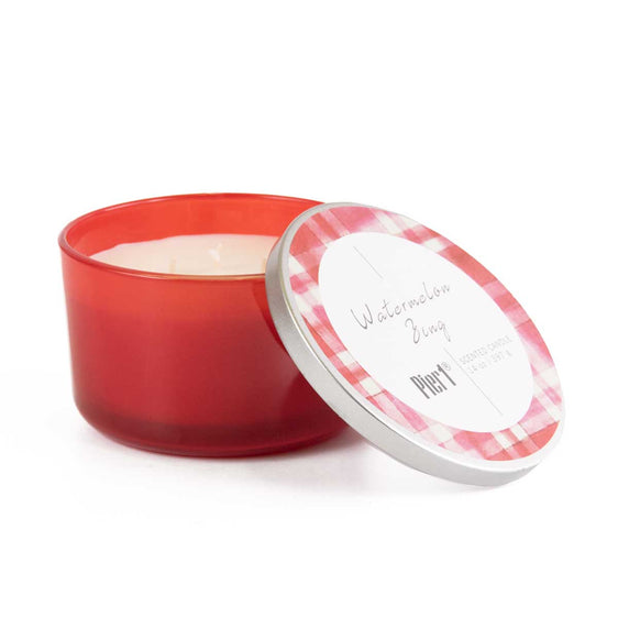 Pier-1-Watermelon-Zing-Filled-3-Wick-14oz-Candle-3-Wick-Candles