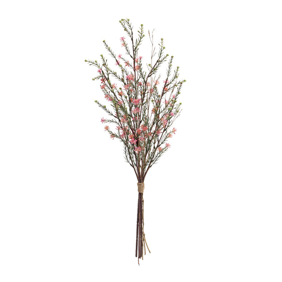 Pink-Leptospermum-Flower-Bundles,-Set-of-6-Faux-Florals