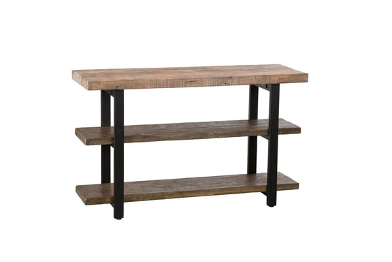 Pomona 48" Metal and Wood Media/Console Table - Consoles