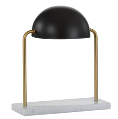 Porter Art Deco Dome Lamp with Marble Base - Table Lamps