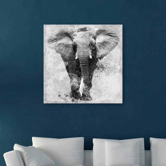 Proud Elephant Canvas Giclee - Wall Art