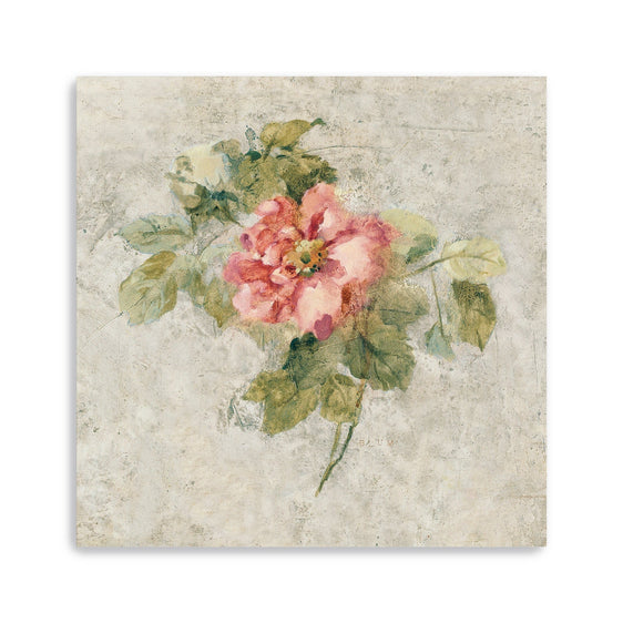 Provence-Rose-Ii-Red-And-Neutral-Canvas-Giclee-Wall-Art-Wall-Art