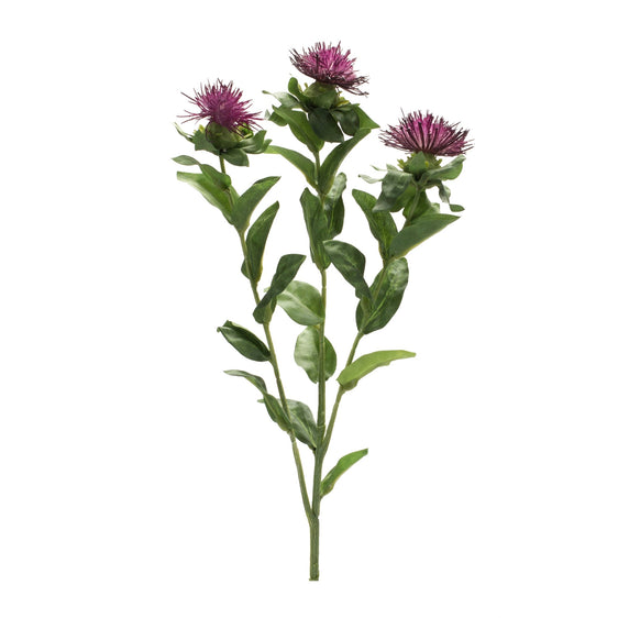 Purple-Thistle-Floral-Spray,-Set-of-6-Faux-Florals