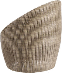 Rattan Brown Strafford All-weather Wicker Outdoor Set with Two Chairs and 18" Cocktail Table - Outdoor Seating