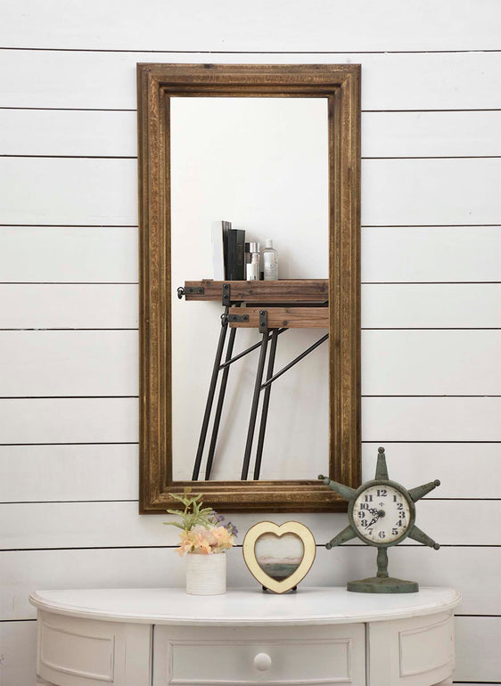 Rectangular-Natural-Beveled-Wood-Framed-Wall-Mirror-Mirrors