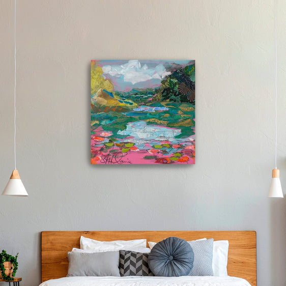 River Morning Canvas Giclee - Wall Art