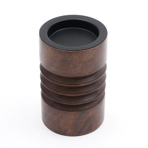Round Brown Candle Holder - Decorative Accessories