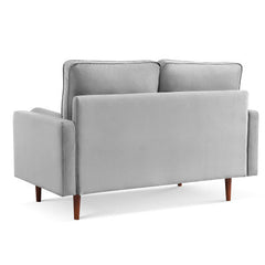 Sade 57.1 Upholstered Sofa Couch with Bolster Pillows - Sofas