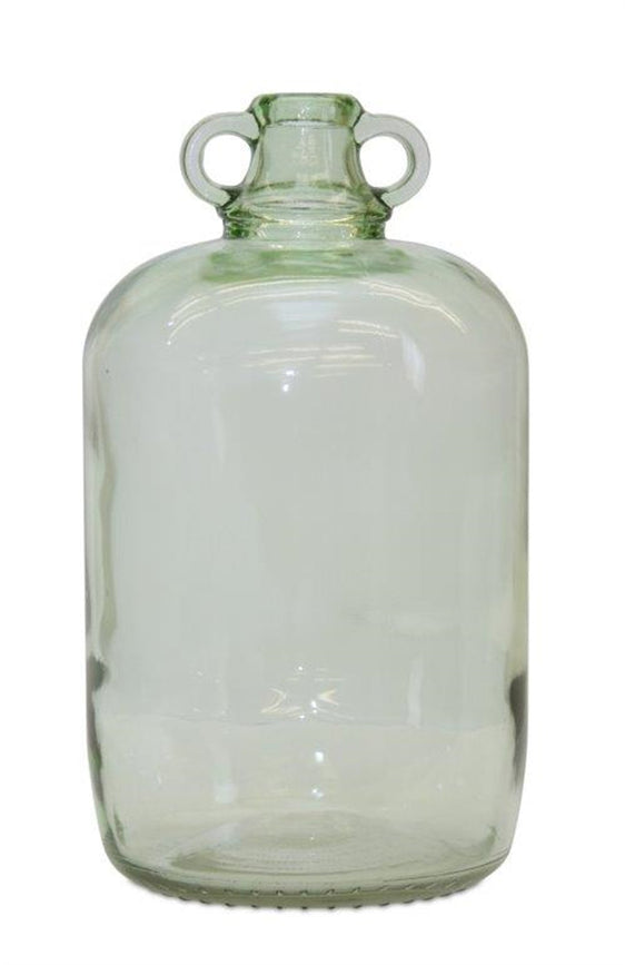 Sage Green Glass Jug Vase, Set of 2 - Vases
