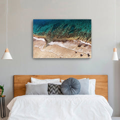 Sand-And-Sea-Crop-Canvas-Giclee-Wall-Art-Wall-Art