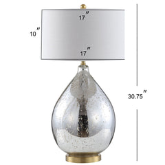 Sasha Glass/Metal LED Table Lamp - Table Lamps