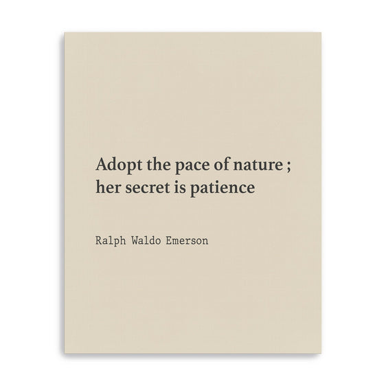 Secret of Patience Canvas Giclee - Wall Art