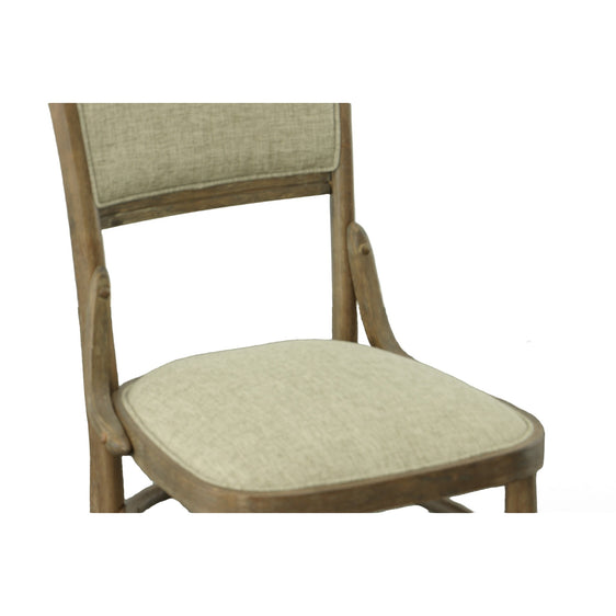 Set of 2 Diana Linen Upholstered Seat Dining Chair - Dining Chair