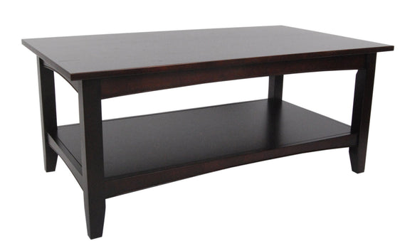 Shaker Cottage 42" Coffee Table, Espresso - Coffee Tables