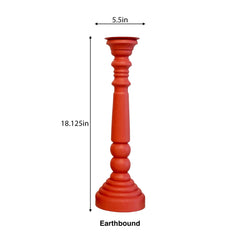 Sheffield Modern Earthbound Red Candle Holders 18.25"h - Candles and Accessories