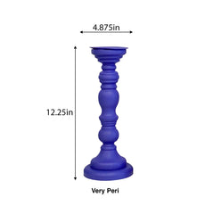 Sheffield Modern Very Peri Purple Candle Holders 12.25"h - Candles and Accessories
