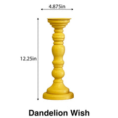 Sheffield Wine Country Dandelion Wish Yellow Candle Holders 12.25"h - Candles and Accessories