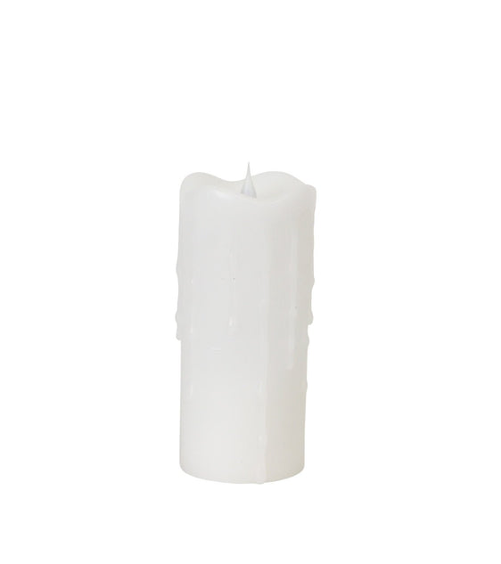 Simplux Designer Led Dripping Candle with Moving Flame and Remote 3" x7", Set of 2 - Candles