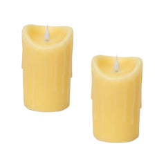 Simplux-Designer-Led-Dripping-Candle-with-Moving-Flame-and-Remote,-Set-of-2-Candles