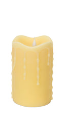 Simplux Designer Led Dripping Candle with Moving Flame and Remote, Set of 2 - Candles
