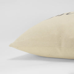 Smile 100% Cotton Canvas Sentiment- Inked Pillow - "Smile" - Decorative Pillows