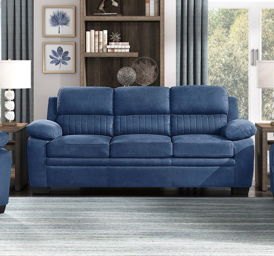 Sofa-with-Textured-Fabric-Upholstered-and-Solid-Wood-Frame-Sofas