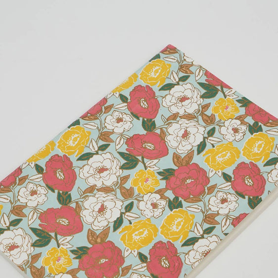 Soft Cover Notebook / Mint / Red & Yellow - Storage and Organization