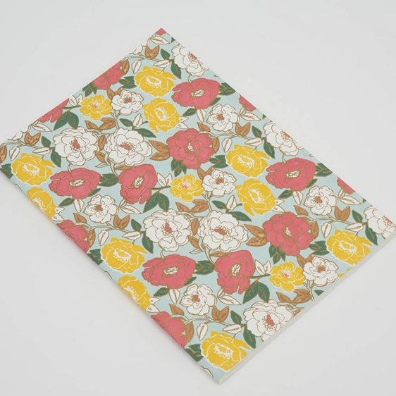 Soft-Cover-Notebook-/-Mint-/-Red-&-Yellow-Storage-and-Organization