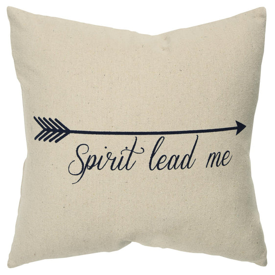 Spirit Lead Me 100% Cotton Canvas Pillow - Decorative Pillows