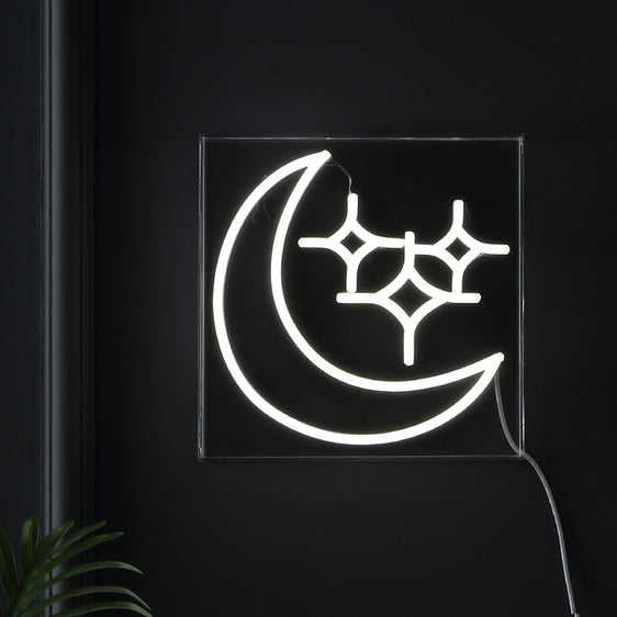 Starry-Crescent-Square-Contemporary-Glam-Acrylic-Box-USB-Operated-LED-Neon-Light-Decorative-Lighting