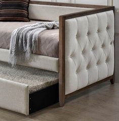 Stylish Daybed with Trundle and Solid Wood Frame - Trundle Beds