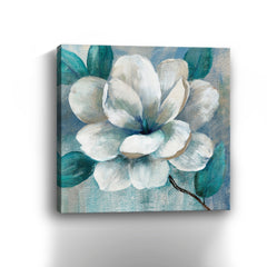 Teal Magnolia II Canvas Giclee - Wall Art
