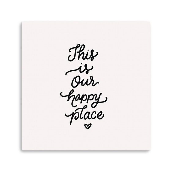 This Is Our Happy Place Canvas Giclee - Wall Art