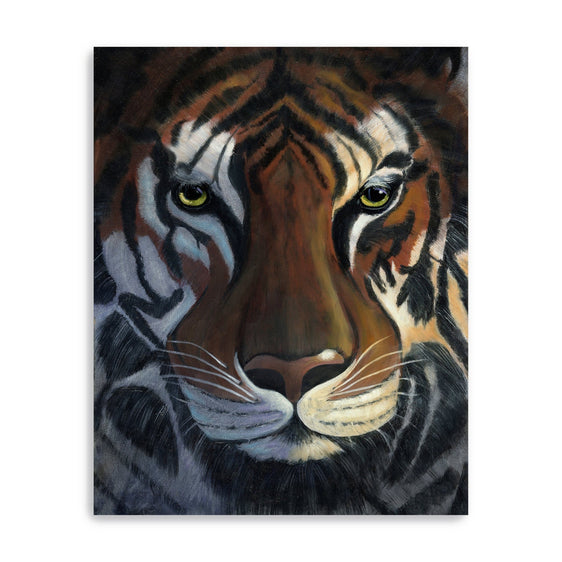 Tiger-Stare-Canvas-Giclee-Wall-Art-Wall-Art