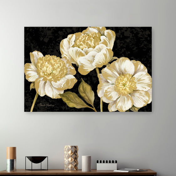 Touch Of Gold Black Landscape Canvas Giclee - Wall Art
