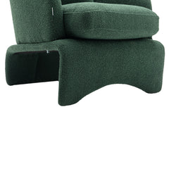 Tranquil Boucle Upholstered Barrel Chair - Accent Chairs