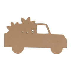 Truck Carrying Sunflowers Wood Tabletop Decor - Decorative sign