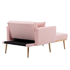 Velvet Upholstered Chaise Lounge Chair - Accent Chairs