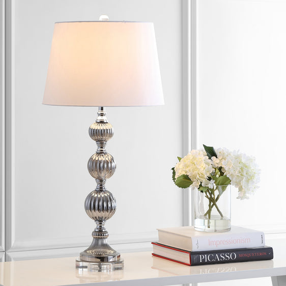 Vivienne Triple Sphere Glass/Crystal LED Table Lamp - Table Lamps