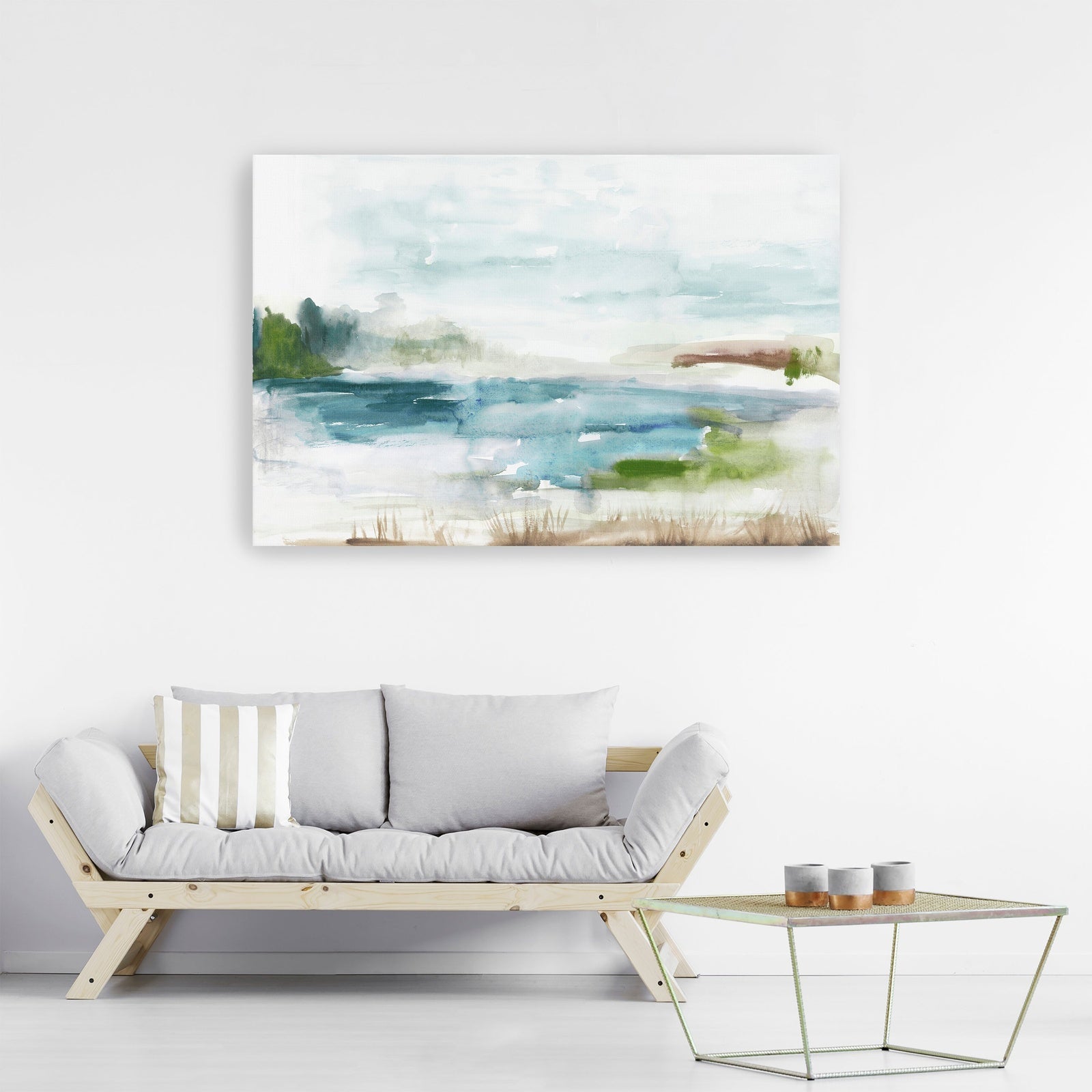 Watery Land Canvas Giclee - Wall Art
